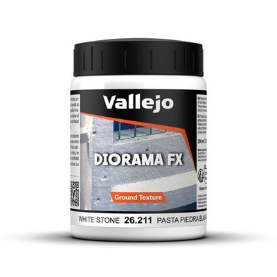 (44,80 /L) Vallejo Textur White Stone Paste 26211, 200 ml Flasche