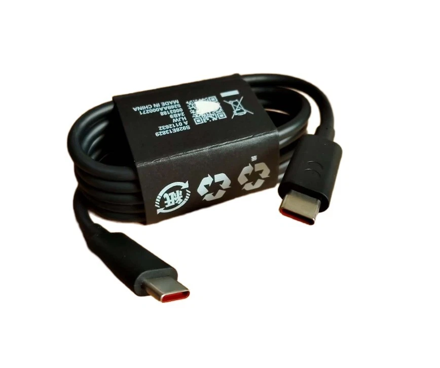 S928E13829 E-Marked USB-C to USB-C 6.5A Charging Cable Black For Lenovo y700 y90 - Image 2 of 4