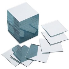 60Pcs Craft Square Mirror Mosaic Tiles 2" for DIY Projects Crafts Decorations
