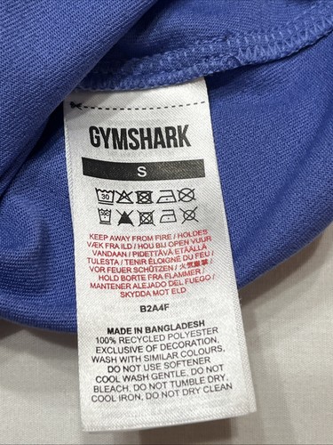 Gymshark Women’s Long Sleeve Crop Top Purple/Blue Small Breathable Activewear - Picture 4 of 6