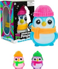 Schylling Needoh Squishmas Polar Glow Penguin - Squeeze Toy pack of 1 