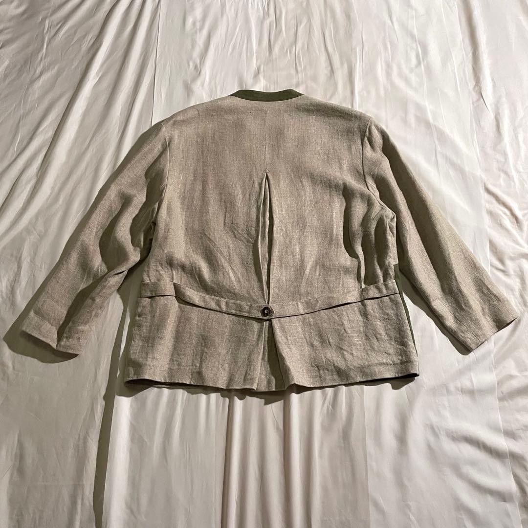 USED VINTAGE TYROLEAN PATCHWORK LINEN JACKET BY K… - image 2