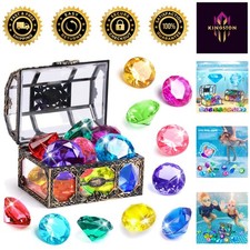 Fun 10PC Underwater Diving Gem Set - Colorful Treasure for Pool Parties