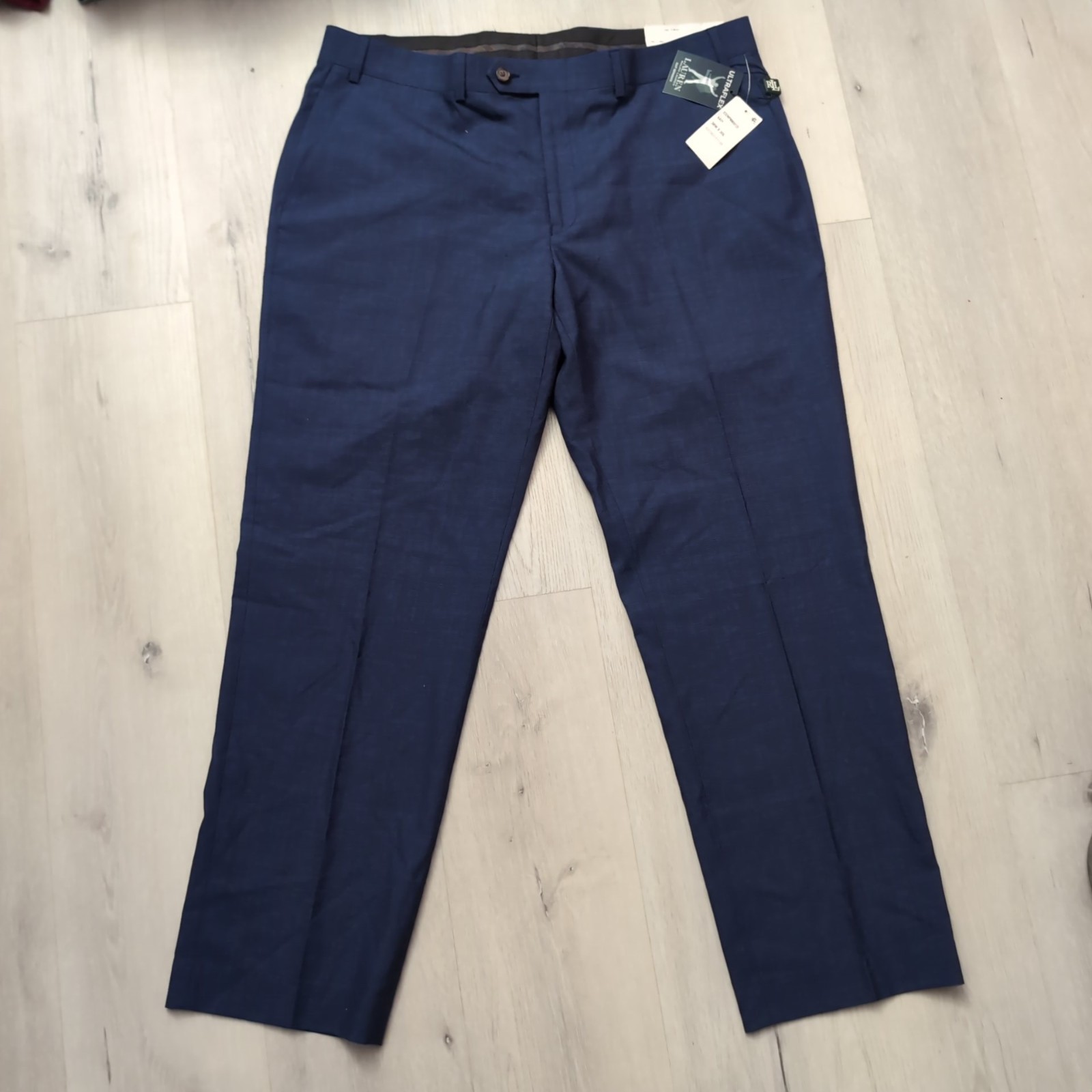 NWT Lauren Ralph Lauren Wool Pants Men's 38 Navy UltraFlex Stretch Pants