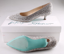 Betsey Johnson Scout Pumps Women's Size 6 M Silver Rhinestone New Other Heels