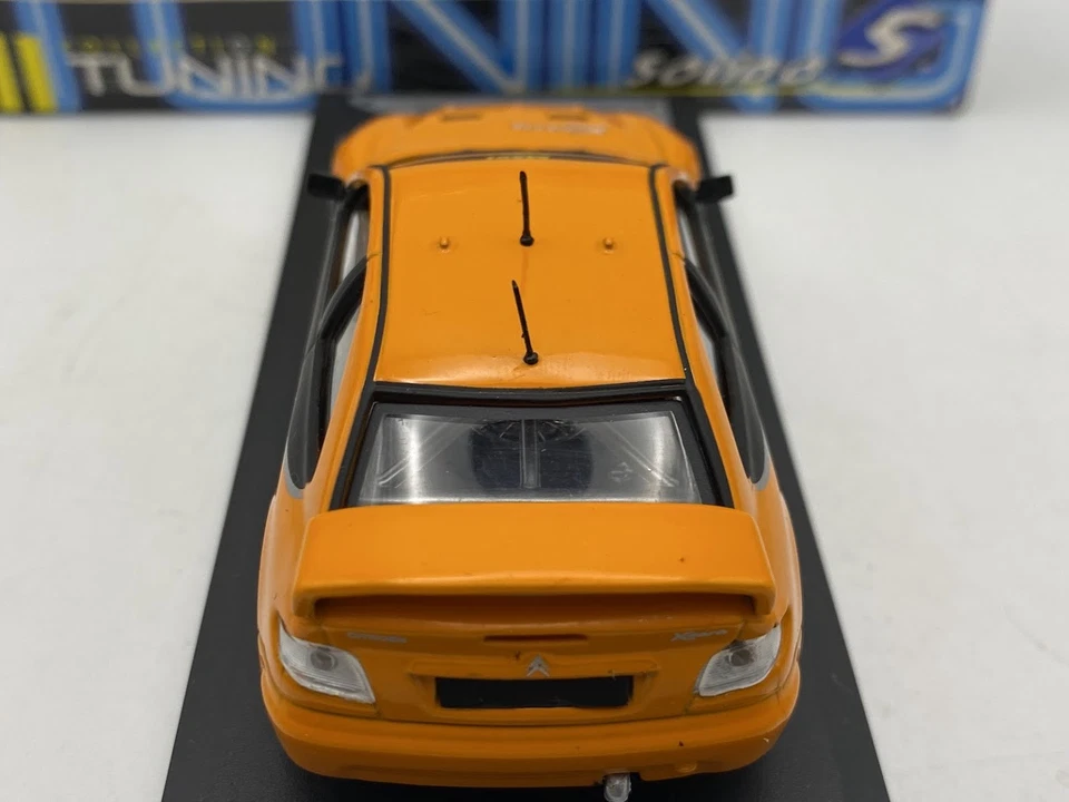 SOLIDO Citroën Xsara Tuning 1:43 auto sportiva arancione rally collezione - Immagine 4 di 4