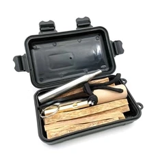 1 Set Fire Starting Kit Fire Starter Rod Fire Blowing Rod Survival Whistle CBCY