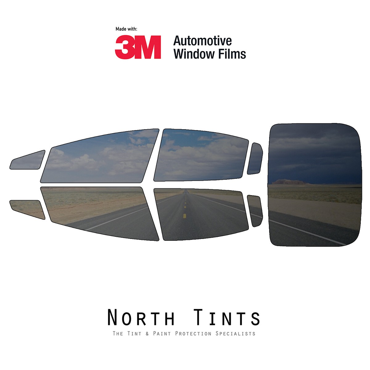 3M COLOR STABLE PreCut Window Tint Film Car Glass for Toyota Prius 