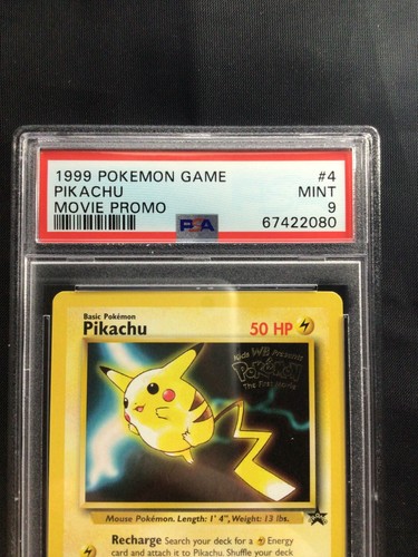 Tarjetas de Pokémon: Wizards Black Star Promo: Pikachu 4 PSA 9 - Imagen 3 de 6