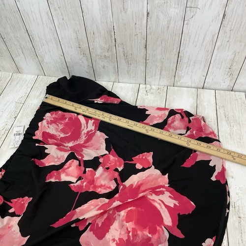 New York & Co 7th Avenue Design Floral Off The Shoulder Top XL Black Pink NWT - Picture 10 of 10
