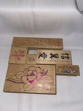 6 Various Mounted Rubber Stamps Love Hearts