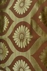 Fab Vintage 60s 70s Luxurious Gold Mustard Abstract Satin Weave Curtains Drapes