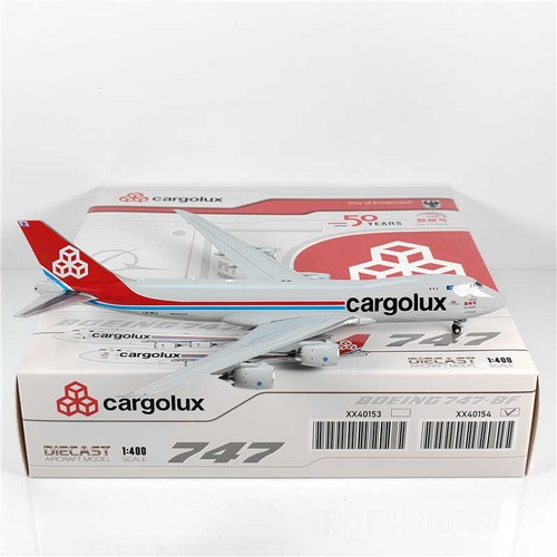 1:400 JC Wings cargolux BOEING B747-8 Passenger Airplane Diecast Model - Picture 3 of 10