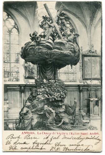 CPA - Carte Postale - Belgique - Anvers - La Chaire de Vérité à l'Eglise  - Photo 1/2