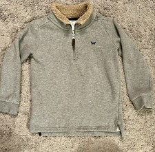 Carter  s Boys 1/4 Zip Sweatshirt With Sherpa Collar Size 7