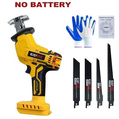 CISIVIS Cordless Reciprocating Saw Variable Speed 20V for DeWalt Battery Wood Metal Bone
