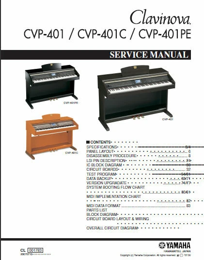 Yamaha clavinova cvp sale 401