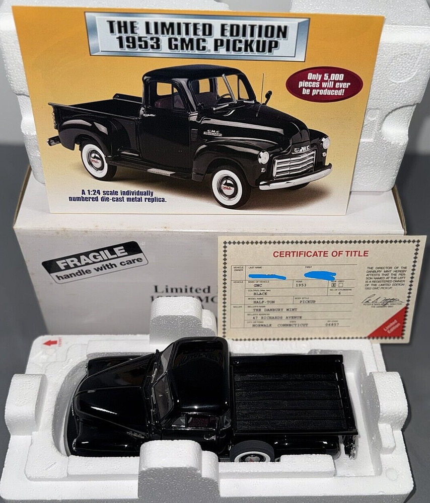 Danbury Mint 1:24 Limited Edition 1953 GMC Pickup Truck 