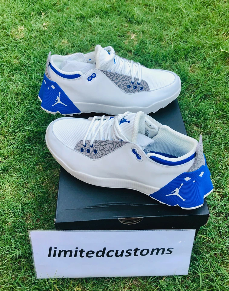 全新 Nike Air Jordan ADG 2 Hyper Royal Blue CT7812-101 Jumpman 23 UNC 水泥 — 第 3/4 张图片