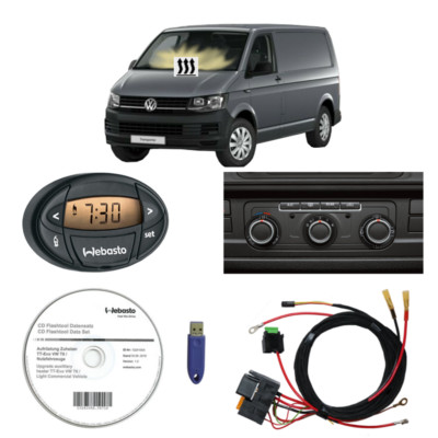 Standheizung Umrüstsatz Zuheizer + Webasto 1533 für VW T6 7E TDI Klimaanlage