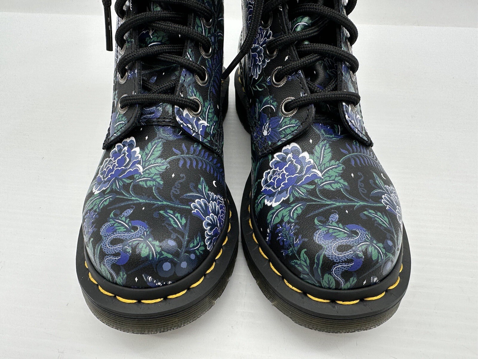 Rare Dr Martens 1460 Pascal Mystic Floral Lace Up Leather Boots Women's US 5 UK3 image 6