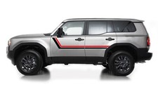 Side Double Hockey Stripes Decal Stickers Kit for Toyota Land Cruiser Off Road