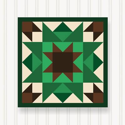 Barn Quilt Square, 8 Sizes, Outdoor & Indoor Wall Art, Home Decor, BQ117-05