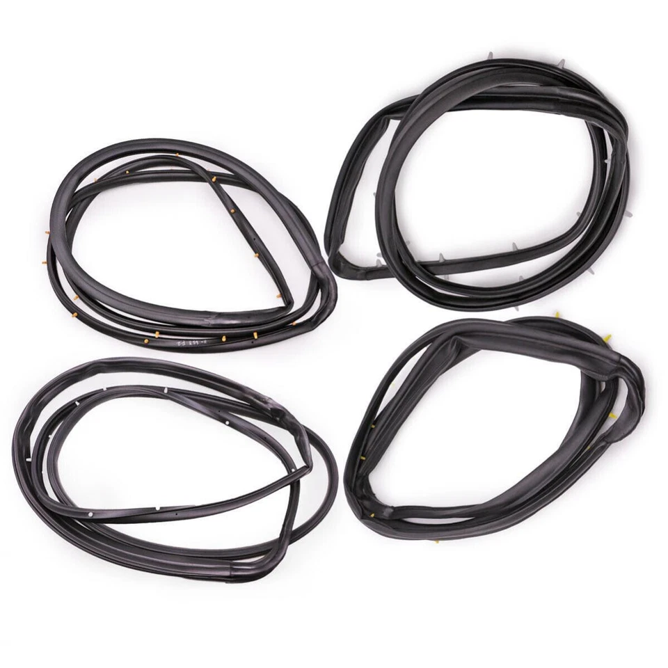 Juego de impermeabilización de sello de goma para puerta delantera trasera para Nissan Frontier D22 4 puertas 1999 Foto 2 de 4