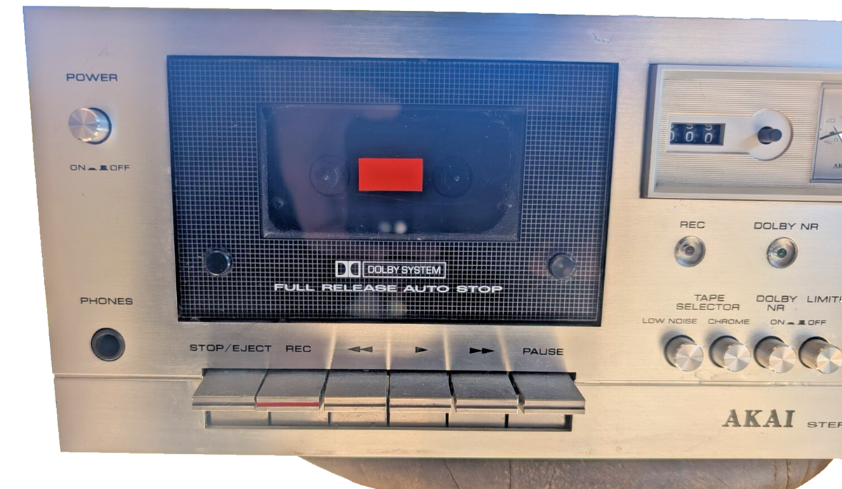 1977-79 Akai CS-702D II Vintage Stereo Cassette Deck Player