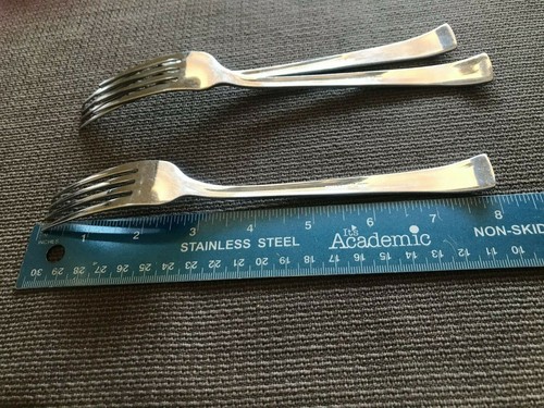 Cuisinart NEWPORT TWINE 18/10 Stainless Steel Flatware 3 Dinner forks VGUC - Picture 7 of 7