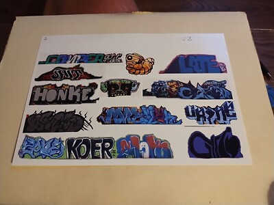 O Scale Custom Graffiti Decals #2- Clear Film