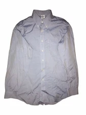 Brooks Brothers Regent Shirt Mens 16.5-35 Blue Long Sleeve Button Non-Iron C41