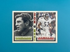 2001 Topps Heritage Then & Now #TN-BL Ray Lewis Chuck Bednarik- NFL Trading Card
