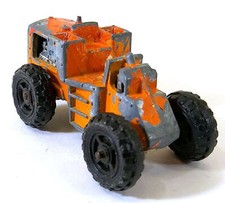 Modèle Diecast Tracto-Pelle Majorette Vintage – Orange – Échelle 1/100