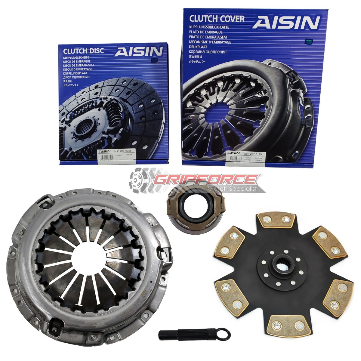 GRIPFORCE PREMIUM CLUTCH KIT+FLYWHEEL for 05-15 TOYOTA TACOMA TUNDRA FJ CRUISER 4.0L V6