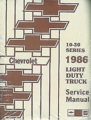 1986 CHEVY TRUCK SHOP MANUAL 2 VOLUMES - Picture 1 of 1