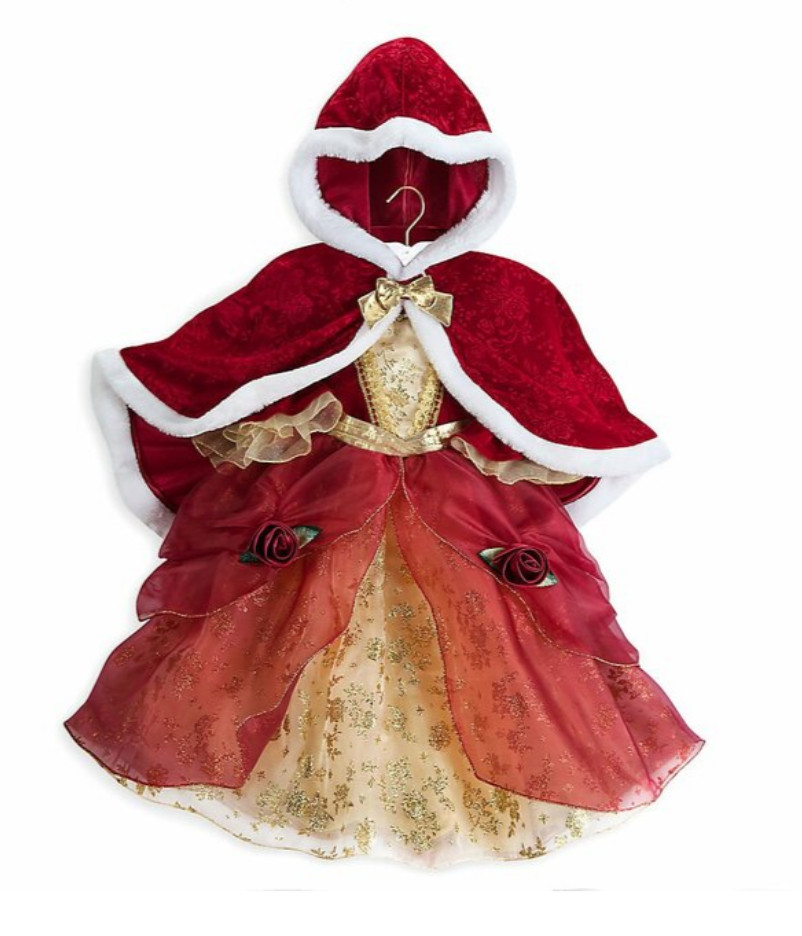 Disney Store Princesa Bella Deluxe Vacaciones Disfraz Elegante Reino Unido 4 años FALTA CAPA