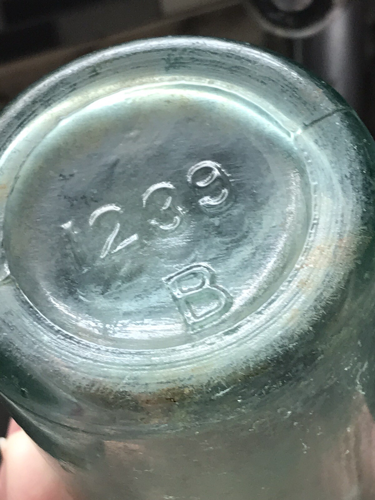 DARLEY PARK BREWERY Baltimore MD GBS REGISTERED Aqua Glass Bottle