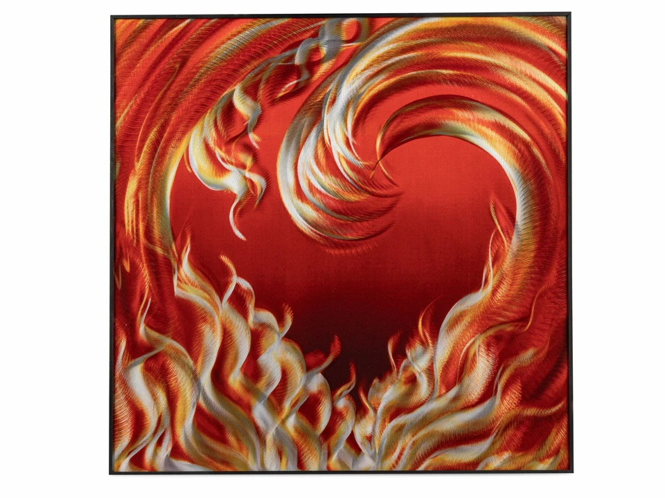 Wunderschönes 3D Wandbild Herzmotiv aus Aluminium staubschutz beschichtet 60x60 - Bild 1 von 1