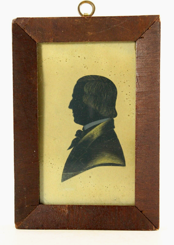 = Dated May 6th, 1840 Silhouette of a Gentleman By Rufus K. Cummings, Boston