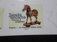 FRANCE 2023 timbre AUTOADHESIF JOUET ANCIEN CHEVAL A ROULETTES neuf** MNH