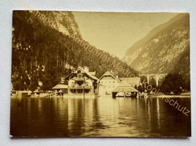 orig. CDV Foto Fotografie um 1865 Gosaumühle Hallstatt Ischl Bad Hardtmuth