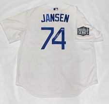 KENLEY JANSEN SIGNED #74 LOS ANGELES DODGERS 2020 WORLD SERIES JERSEY PSA COA