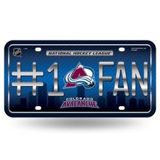colorado avalanche number 1 fan logo nhl ice hockey license plate made in usa