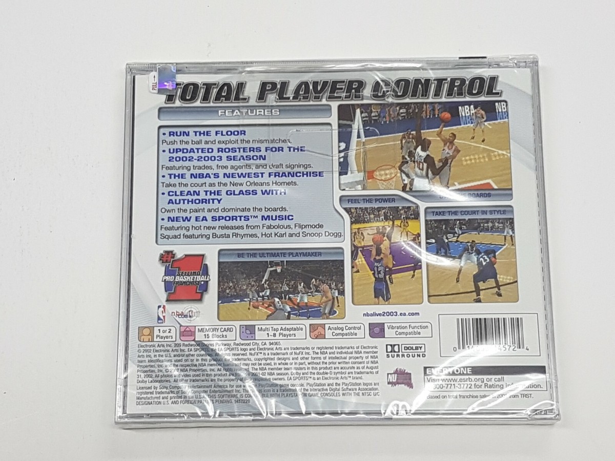 NBA Live 2003 Playstation PS1 Brand New Sealed *damage