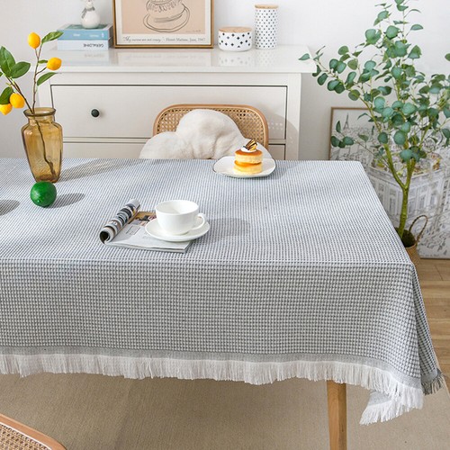 Round Square Tablecloth Table Cover Party Wedding Linen Colors Party Desk Cover - Picture 24 of 27