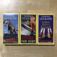 Lot 3 New National Geographic VHS - Sealed