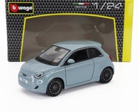 Burago 1/24 Fiat 500E 2023 Blau Modellbau Statisches Modell Diecast
