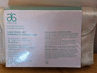 Arbonne Calm Face Samples 4 Pc Travel Size Pack Cleanser Moisturizer Eye