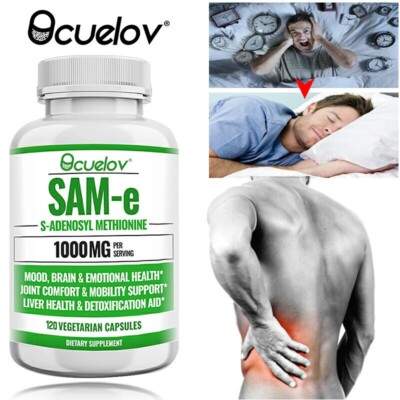 #ad SAM e 1000 mg 120 Capsules Anxiety Relief Liver Joints Enhance Brain Vitality $49.99